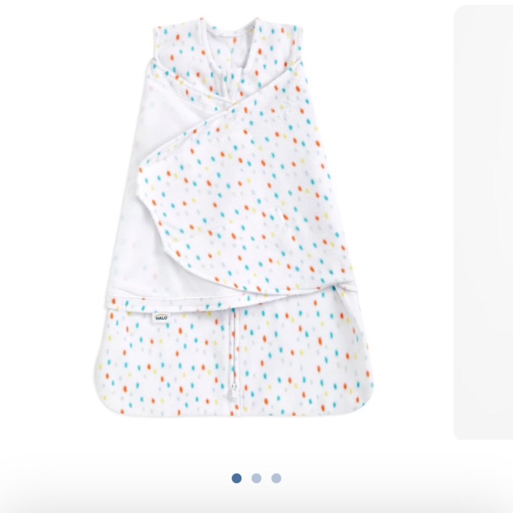 Halo White Sleep Sack with Colorful Dots